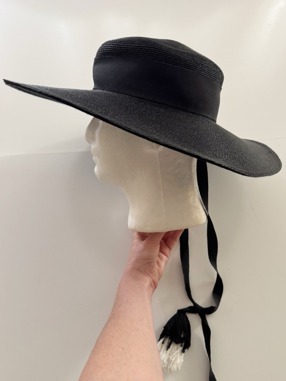 Behida Dolić Millinery Black Straw Hat - Picture 3 of 5